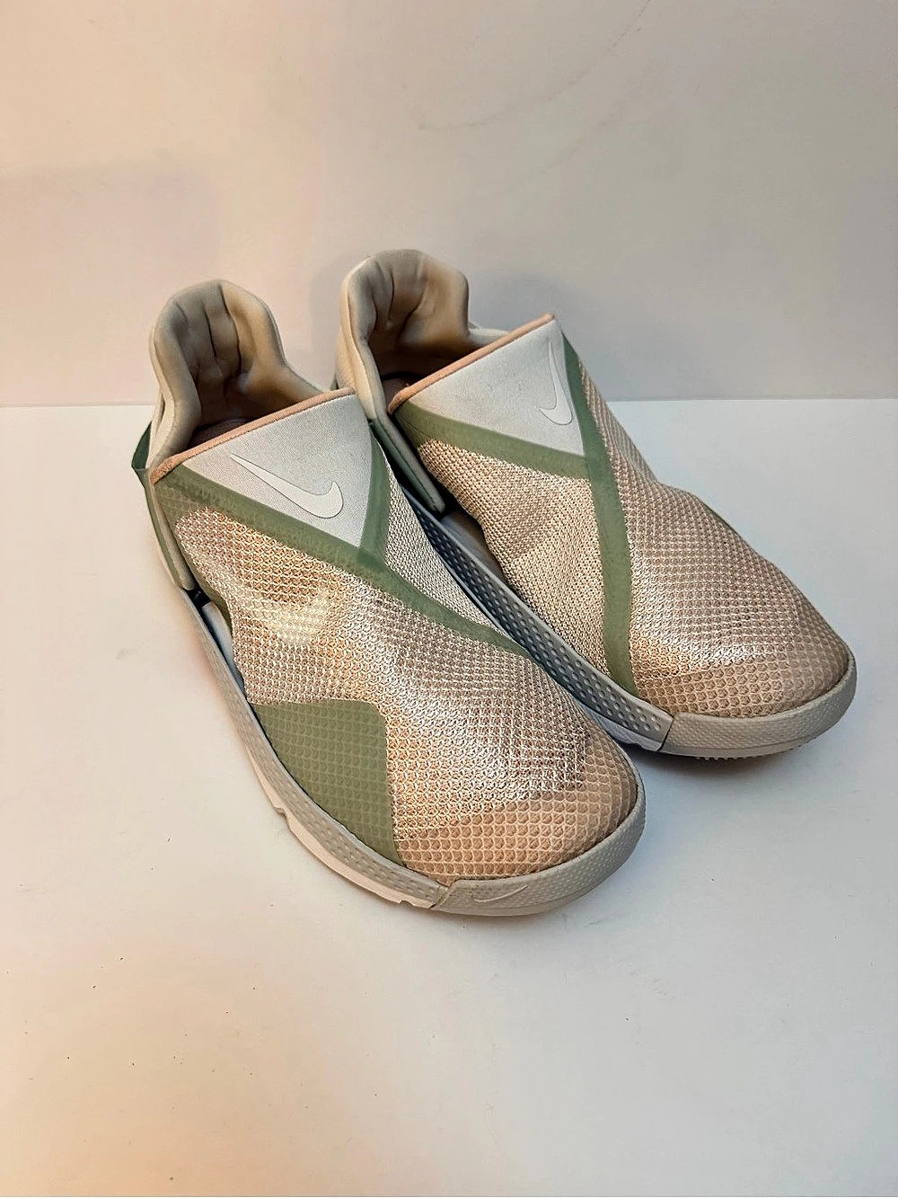 Nike Go FlyEase Seafoam Men’s Slip-On Sneakers CW5883-102 size US9
